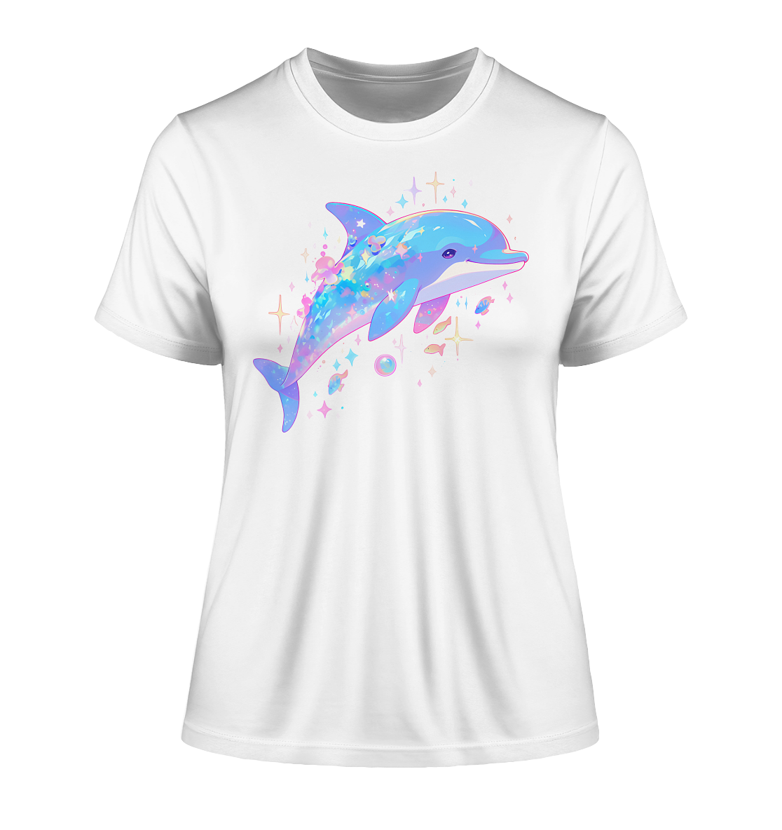 Stylisches Bio-Baumwoll T-Shirt mit Delfin-Design