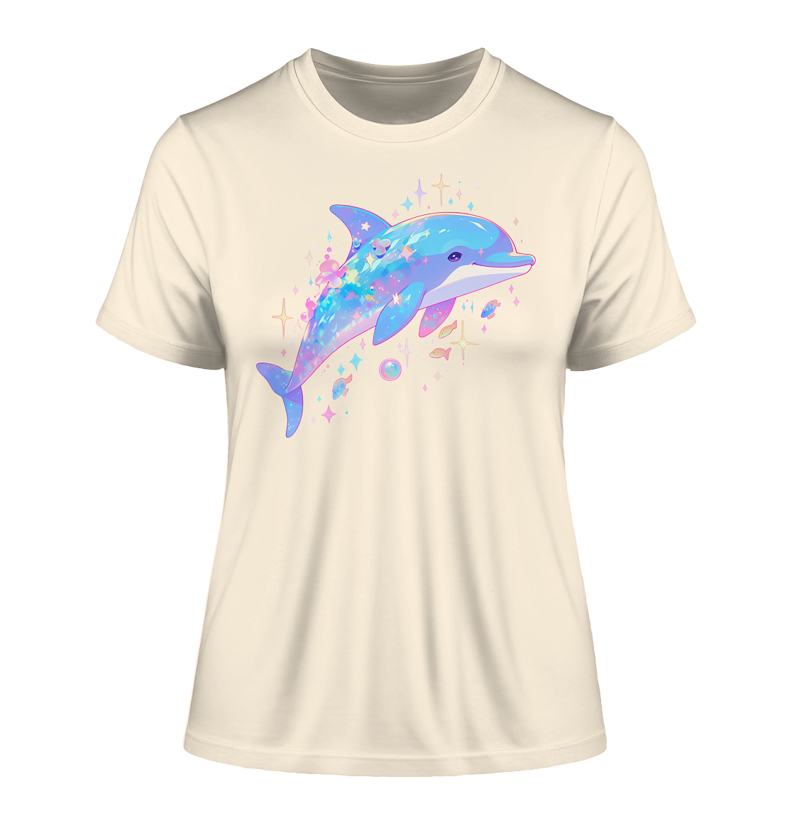 Stylisches Bio-Baumwoll T-Shirt mit Delfin-Design