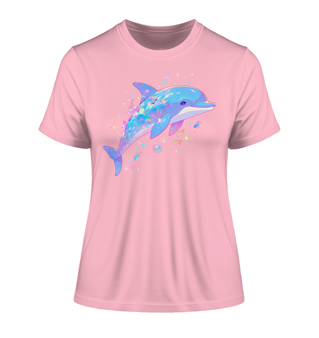 Stylisches Bio-Baumwoll T-Shirt mit Delfin-Design