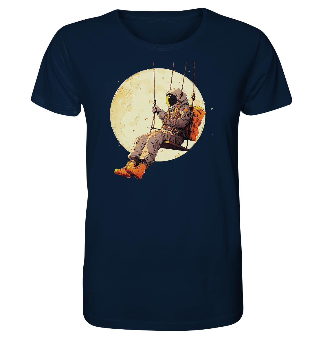T-Shirt Astronaut aus Bio-Baumwolle in Dunkelblau