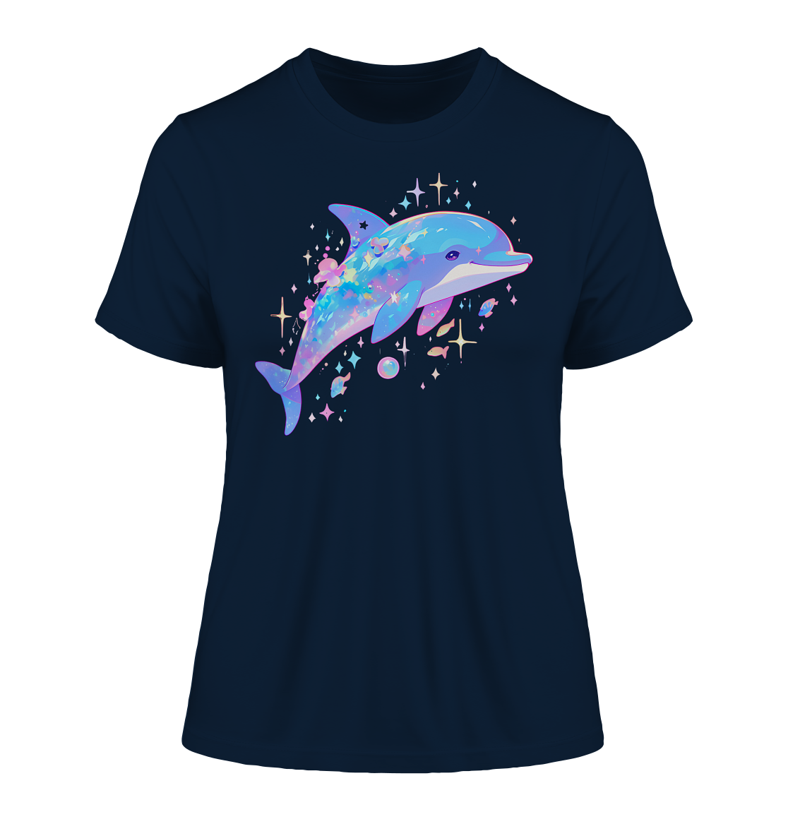 Stylisches Bio-Baumwoll T-Shirt mit Delfin-Design