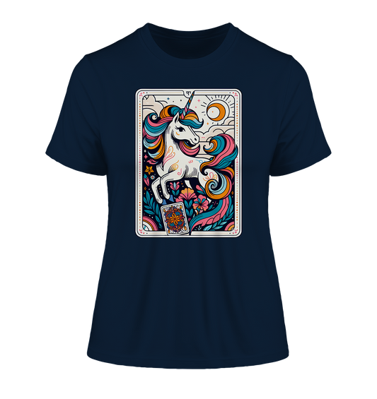 Einhorn Tarot Karte: T-Shirt aus reiner Bio-Baumwolle