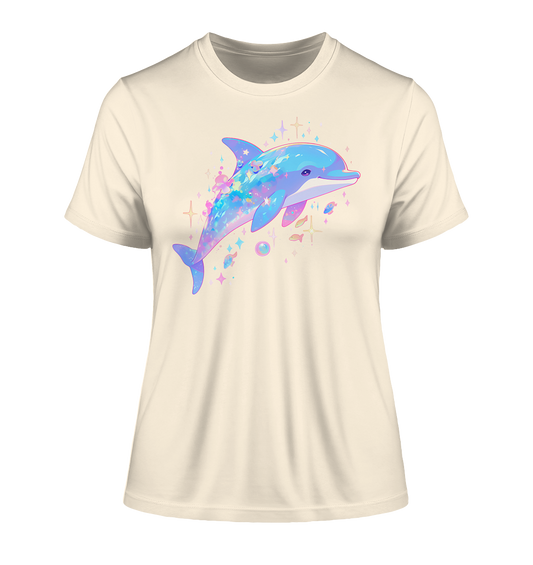 Stylisches Bio-Baumwoll T-Shirt mit Delfin-Design