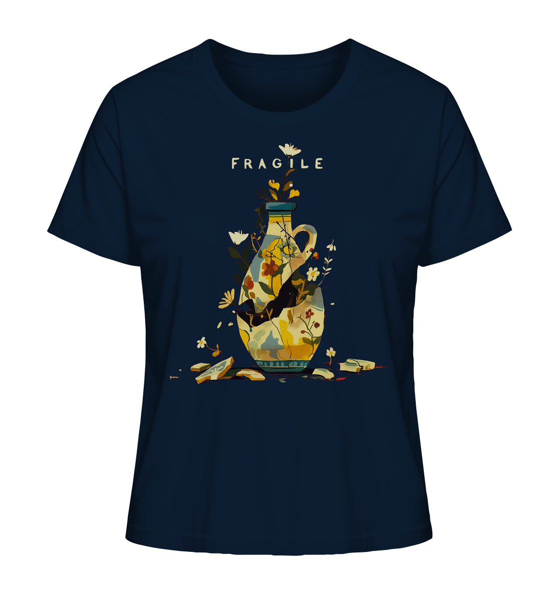 "Fragil" - T-Shirt aus Bio-Baumwolle