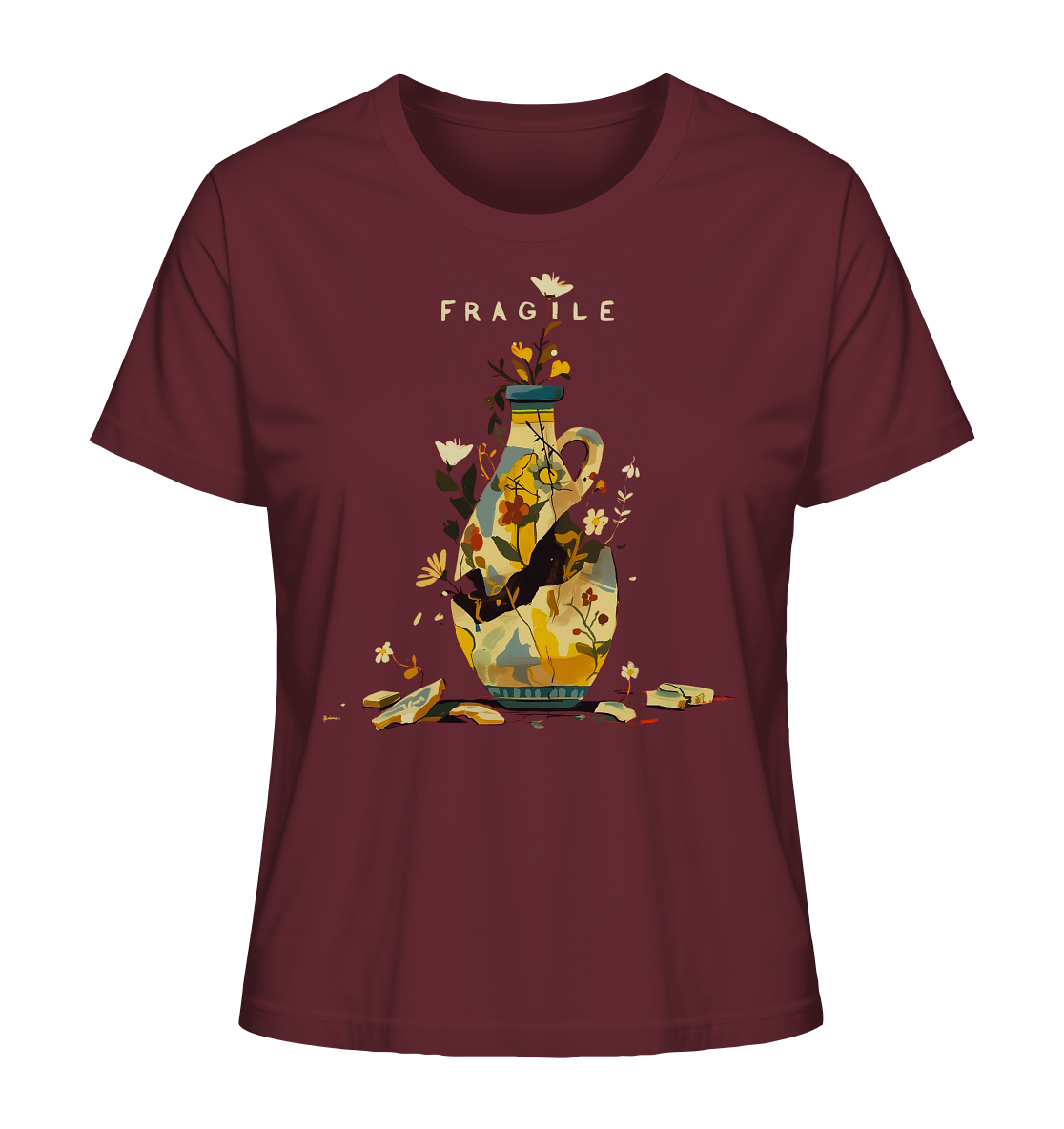 "Fragil" - T-Shirt aus Bio-Baumwolle